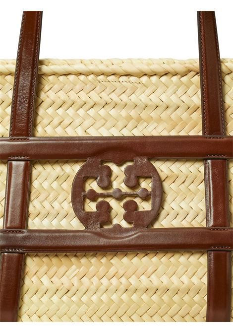 Brown ella straw tote bag tory burch - women TORY BURCH | 169219902